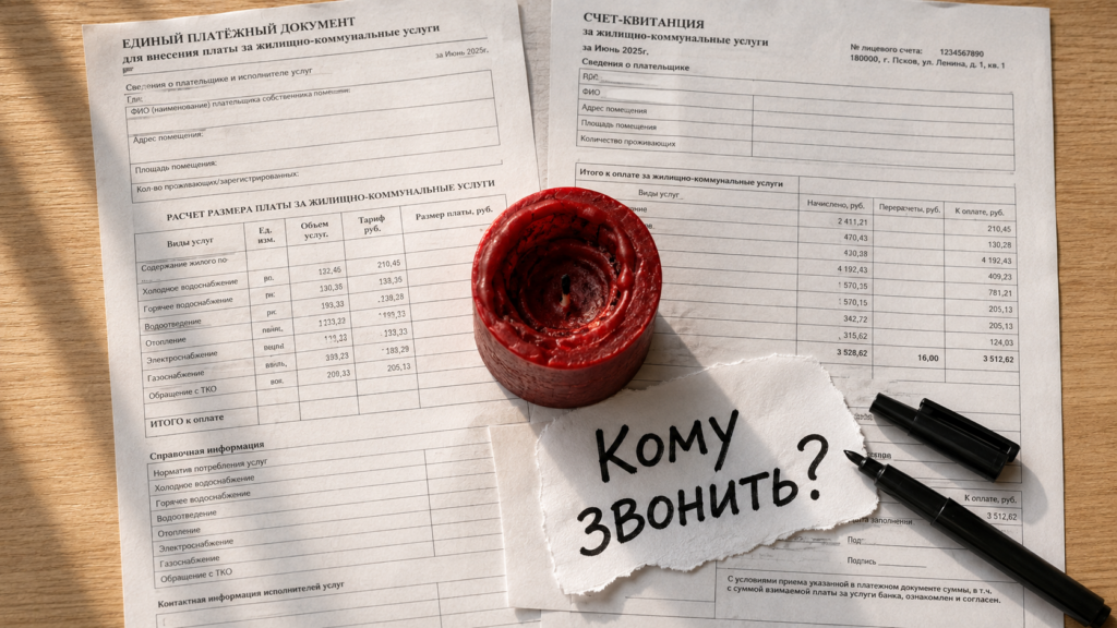Человек с телефоном в темной квартире, решающий куда звонить если отключили свет, чтобы узнать причину аварии и вызвать помощь.