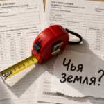 Экран компьютера с открытой публичной кадастровой картой для быстрой проверки статуса и границ земельного участка под МКД.