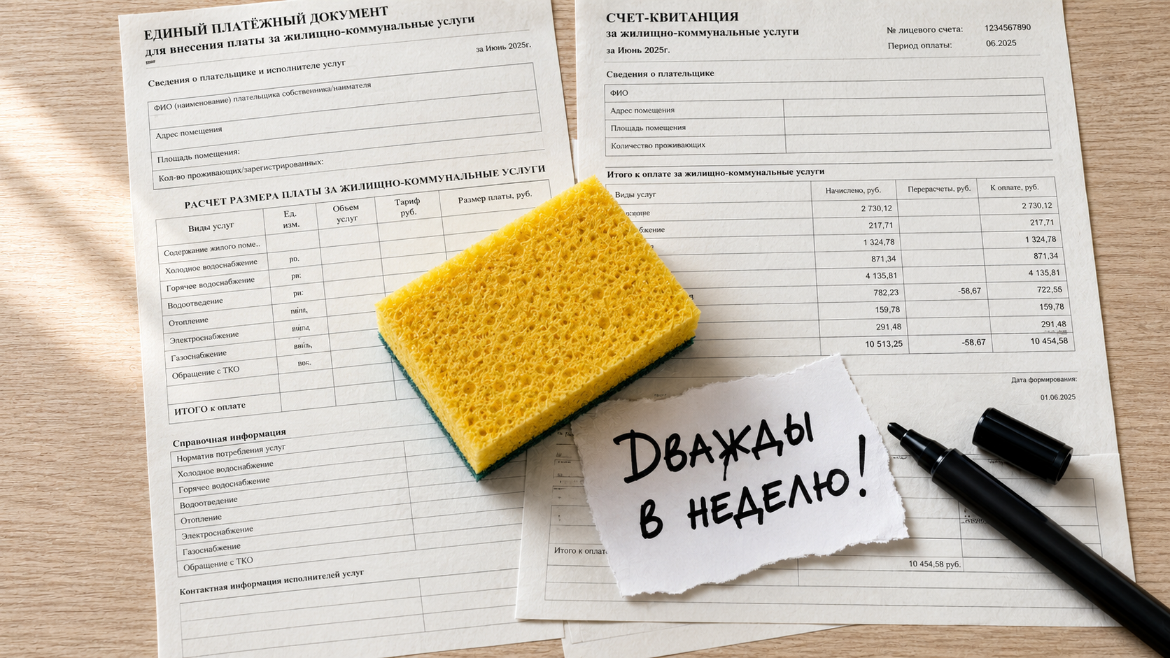 Сотрудник управляющей компании моет пол в подъезде многоквартирного дома, соблюдая установленные нормативы уборки подъезда.