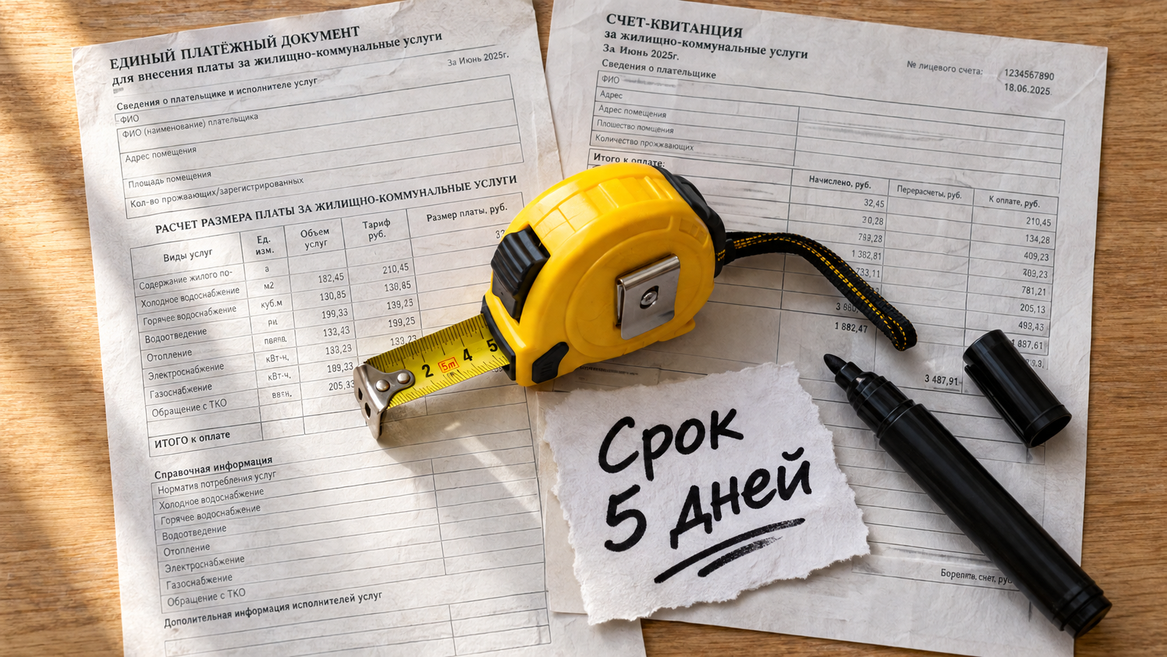Жилец получает технический паспорт многоквартирного дома в офисе управляющей компании после подачи заявления